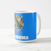 オクラホマの旗 コーヒーマグカップ (正面右)