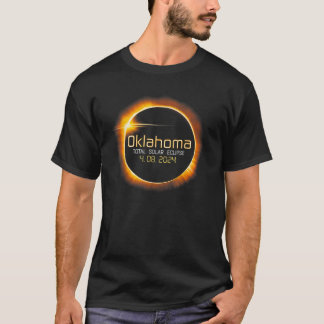 オクラホマの日食 2024 アメリカ皆既日食 Tシャツ