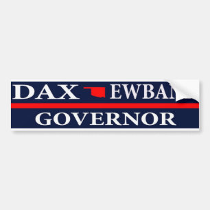 オクラホマの知事のためのDax Ewbank バンパーステッカー
