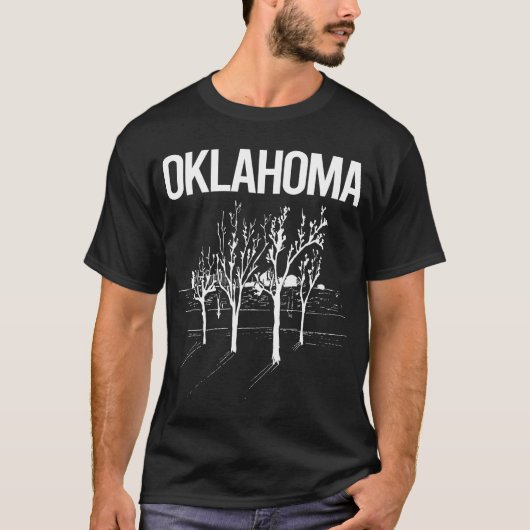 オクラホマの街路樹 Tシャツ (正面)