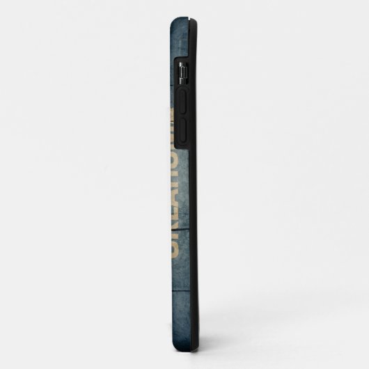 オクラホマの険しい木製の旗 Case-Mate iPhoneケース (裏面/左)