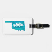 オクラホマウェーブ魚釣り ラゲッジタグ (正面横)