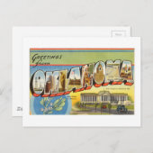 オクラホマカラフル州からのヴィンテージの挨拶 ポストカード (正面/裏面)