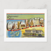 オクラホマカラフル州からのヴィンテージの挨拶 ポストカード (正面)