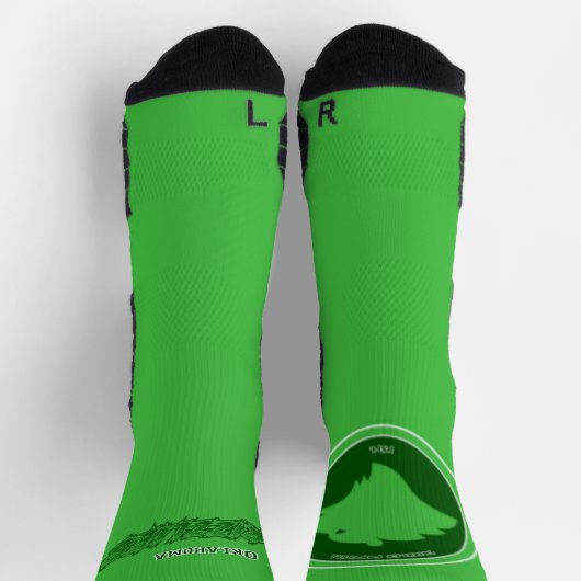 オクラホマグリズリーアスレティッククルーソックス ソックス (上部)