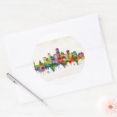 オクラホマシティオクラホマスカイライン ラウンドシール (封筒)