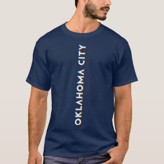 オクラホマシティオクラホマCMYKグリッチタイプ Tシャツ
