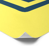 オクラホマシティズーパークヴィンテージキレーフイエローブルー ポスター (角)