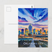 オクラホマシティナイトウォーターの色 ポストカード (正面/裏面)