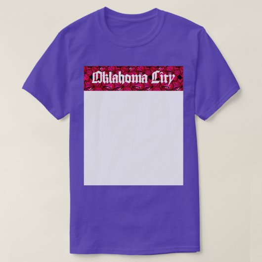 オクラホマシティフラワー Tシャツ (デザイン正面)