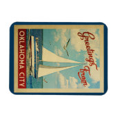 オクラホマシティマグネットセーリングボートヴィンテージオクラホマ マグネット (横)