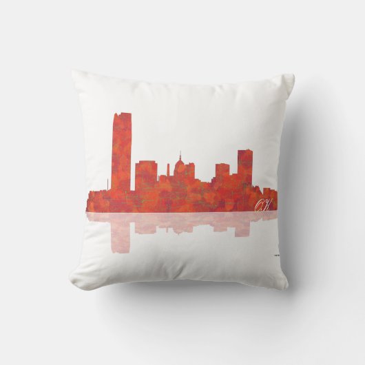 オクラホマシティーのスカイライン-装飾用クッション クッション (正面)