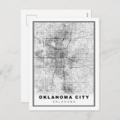 オクラホマシティーの地図 シーズンポストカード (正面/裏面)