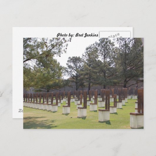 オクラホマシティーの記念物の郵便はがき ポストカード (正面/裏面)