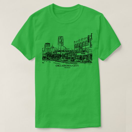 オクラホマシティーオクラホマ1 Tシャツ (デザイン正面)