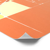 オクラホマシティーカラフル地図レトロヴィンテージUSA ポスター (角)