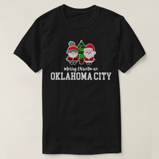 オクラホマシティークリスマス Tシャツ (デザイン正面)