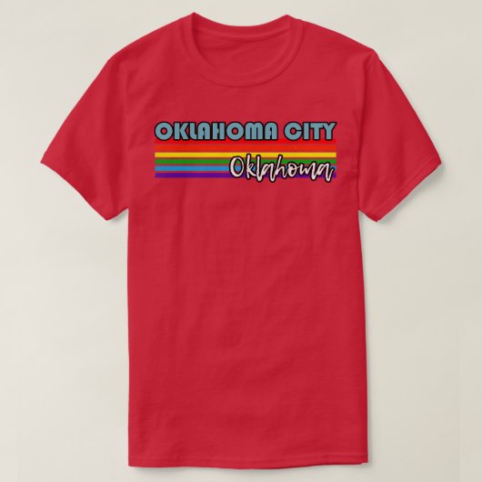 オクラホマシティープライドオクラホマシティーLGBT G Tシャツ (デザイン正面)