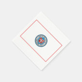 オクラホマシティー国旗（オクラホマ州） スタンダードカクテルナプキン (角)