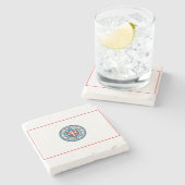 オクラホマシティー国旗(オクラホマ州) ストーンコースター (横)