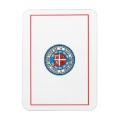 オクラホマシティー国旗（オクラホマ州） マグネット (縦)