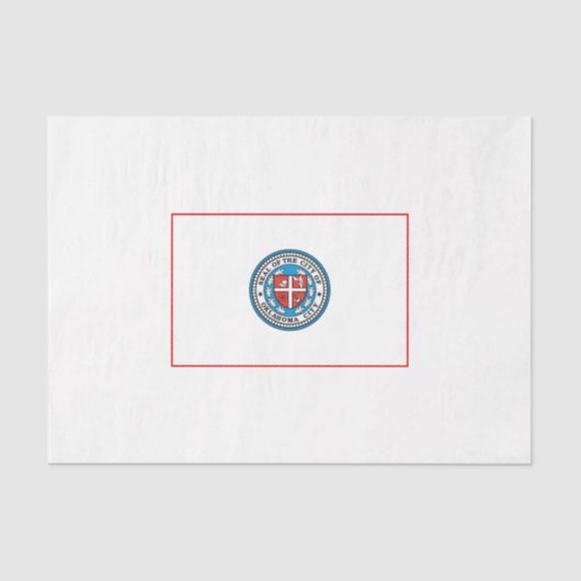 オクラホマシティー国旗(オクラホマ州) 薄葉紙 (正面)