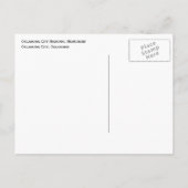 オクラホマシティー国民記念碑、反射プール ポストカード (裏面)