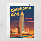 オクラホマシティー、オクラホマシティー通り ポストカード (正面/裏面)