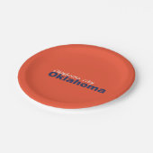 オクラホマシティー、オクラホマ州紙プレート ペーパープレート (アングル)