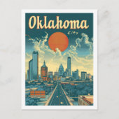 オクラホマシティーUSA有名な旅行プレイス ポストカード (正面)