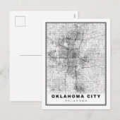 オクラホマシティ地図 シーズンポストカード (正面/裏面)