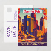 オクラホマシティ, 結婚式の日程を保存する招待状 セーブザデート (正面/裏面)