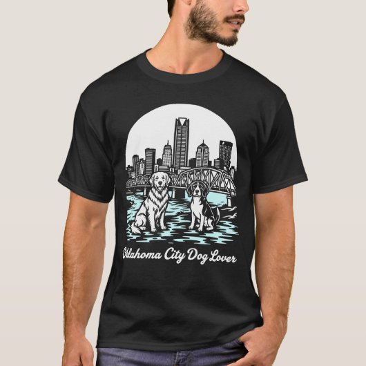 オクラホマシティ OKC ドッグ ラバー Tシャツ (正面)