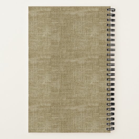 オクラホマシーニック州シルエットパーソナライズされた ノートブック (裏面)