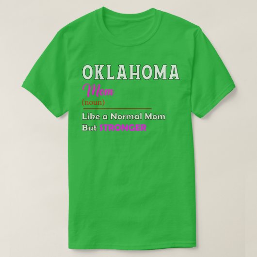 オクラホマストロングマザー Tシャツ (デザイン正面)