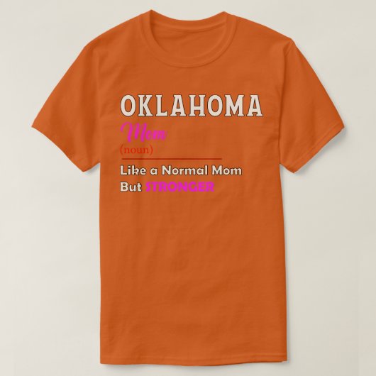オクラホマストロングマザー Tシャツ (デザイン正面)