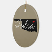 オクラホマタウン セラミックオーナメント (左)