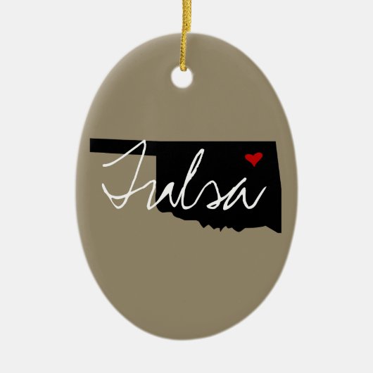 オクラホマタウン セラミックオーナメント (正面)