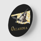 オクラホマドリーム！ ラウンド壁時計 (傾斜)