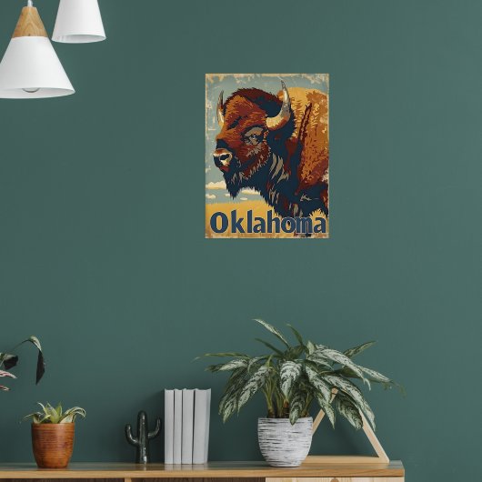 オクラホマバイソンヴィンテージ ポスター (リビング1)