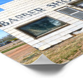 オクラホマパンハンドル理容師ショップ ポスター (角)