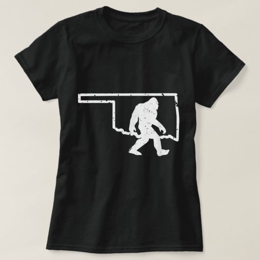 オクラホマビッグフットハンターサスカッチイェティ州のプライド Tシャツ (デザイン正面)