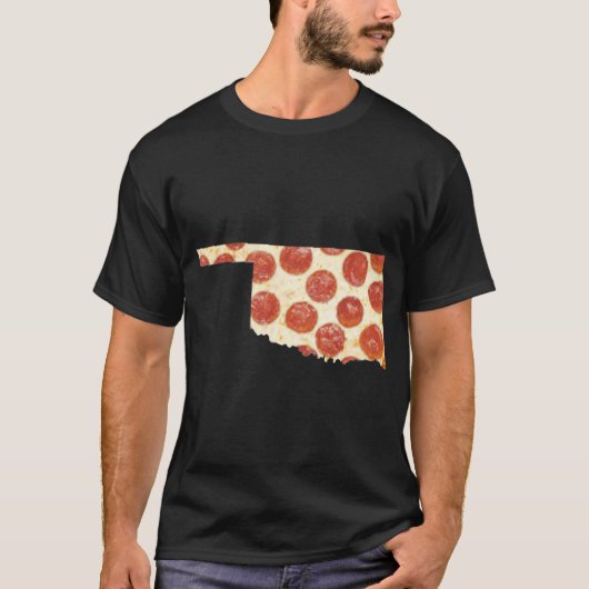 オクラホマピザペパローニピザ州 Tシャツ (正面)