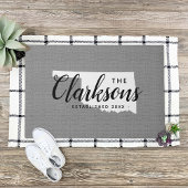 オクラホマファミリーモノグラム州Doormat ドアマット