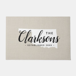 オクラホマファミリーモノグラム州Doormat ドアマット