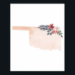 オクラホマフローラウォーターカラー州 ポスター<br><div class="desc">オクラホマフローラウォーターカラー州</div>