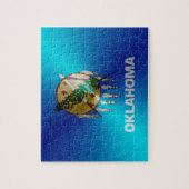 オクラホマブラシ付きメタル国旗 ジグソーパズル (縦)