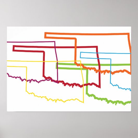 オクラホマプライドぼやけ ポスター (正面)