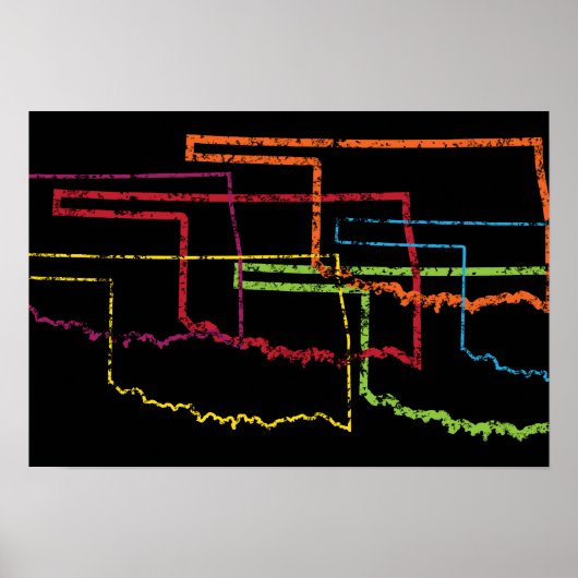 オクラホマプライドぼやけ ポスター (正面)