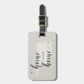 オクラホマホームスイートホームバーラップルック ラゲッジタグ (正面縦)